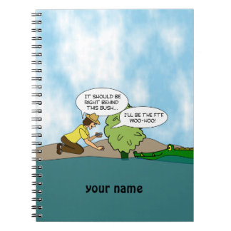 Extremer Pufferspeicher Geocaching Cartoon Notizblock