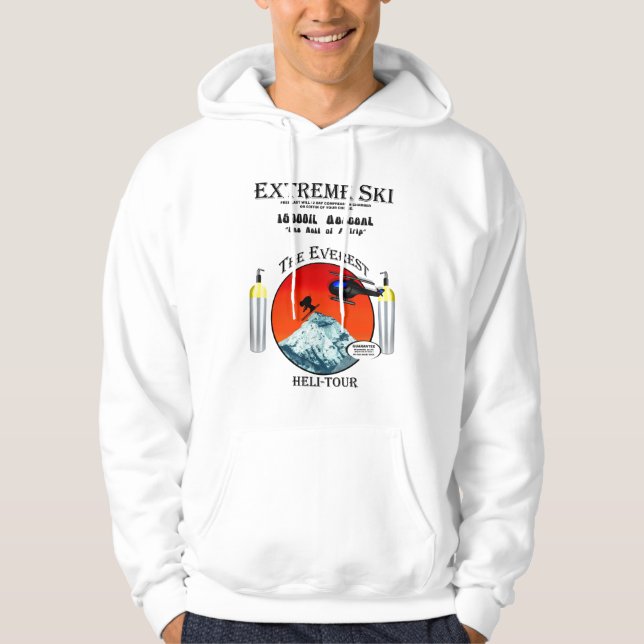 Extremer Ski der Everest Heli-Ausflug Hoodie (Vorderseite)