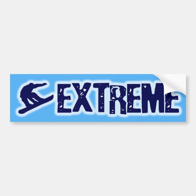 EXTREMER SNOWBOARDING AUTOAUFKLEBER (Vorne)
