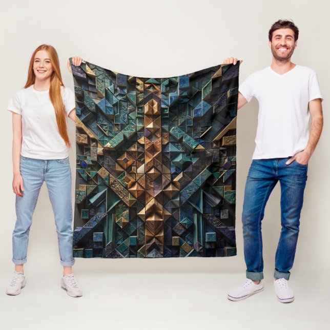 Extremes 3D vertikales Mosaik Fleecedecke (Beispiel)