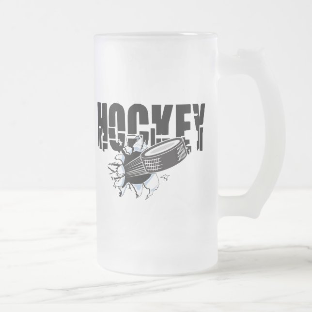 Extremes Hockey Mattglas Bierglas (Rechts)