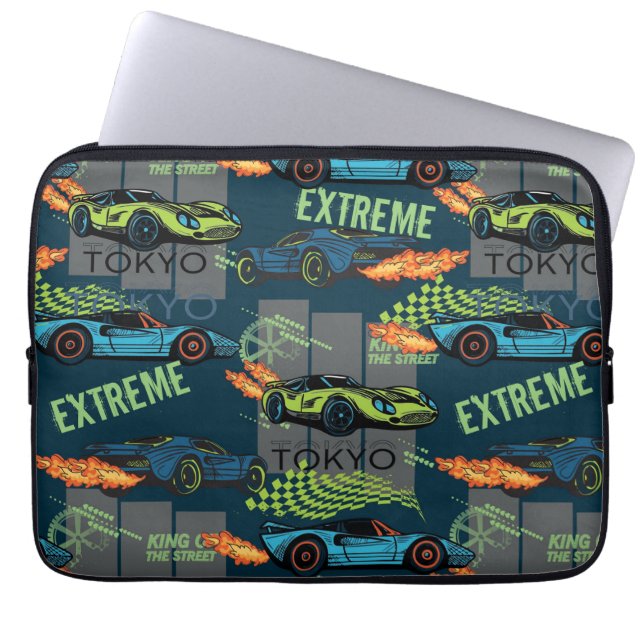 Extremes Tokio-Straßenrenn-Muster Laptopschutzhülle (Vorderseite)