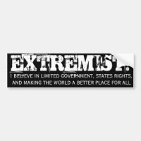 EXTREMIST! Autoaufkleber