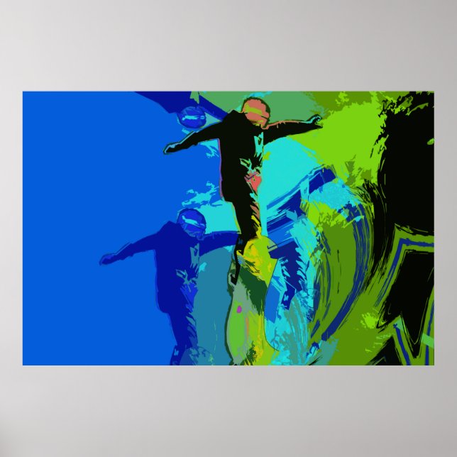 Extremrennen - Snowboarder Poster (Vorne)