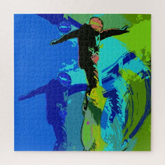 Extremrennen - Snowboarder Puzzle (Vertikal)