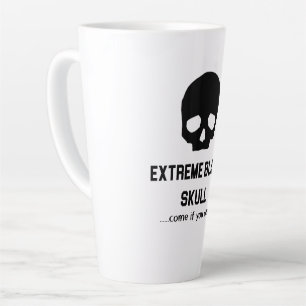 Extremschwarzer Schädel Milchtasse