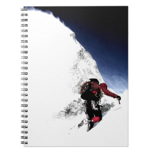 Extremsport Bergsteiger Notizblock