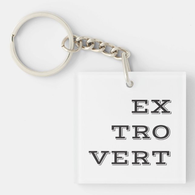Extrovertierte Acrylsäure-Schlüsselanhänger Schlüsselanhänger (Vorderseite)