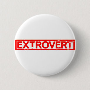 Extrovertierte Briefmarke Button
