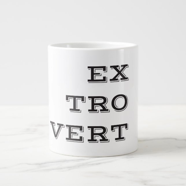 Extrovertierte Spezialität Tasse (Vorderseite)
