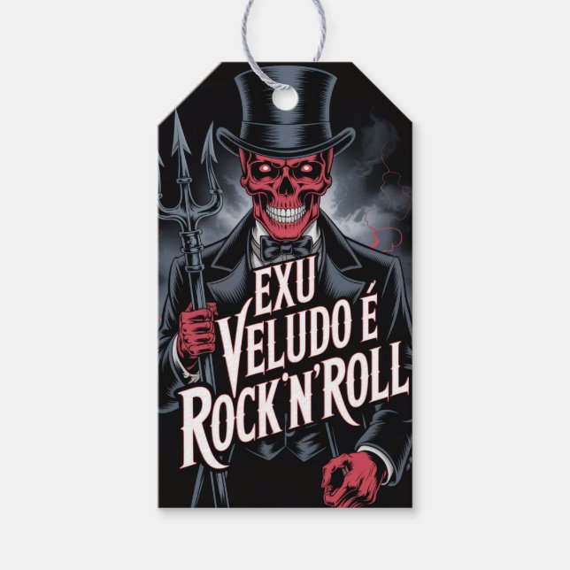 Exu Veludo é Rock'N'Roll #1 Geschenkanhänger (Vorderseite)