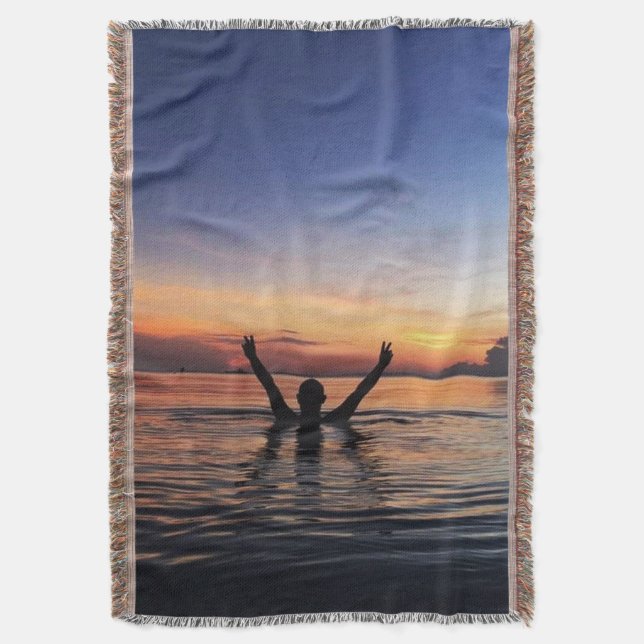 Exuberant Sunset Leyte Philippinen Decke (Vorderseite Vertikal)