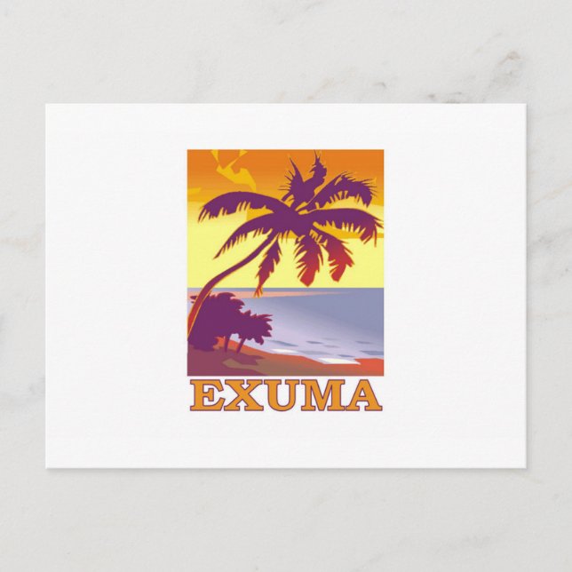 Exuma, Bahamas Postkarte (Vorderseite)