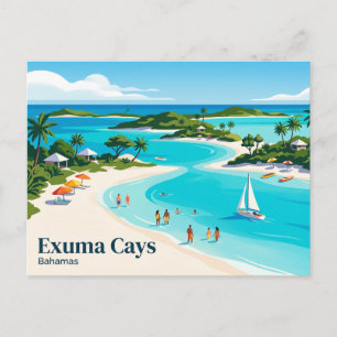 Exuma Cays Bahamas Postkarte