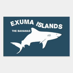 Exuma Islands - Bahamas Shark Diving Rechteckiger Aufkleber