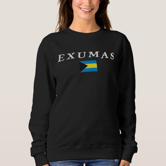 Exumas, National Flag of the Bahamas 1 Sweatshirt (Vorderseite)