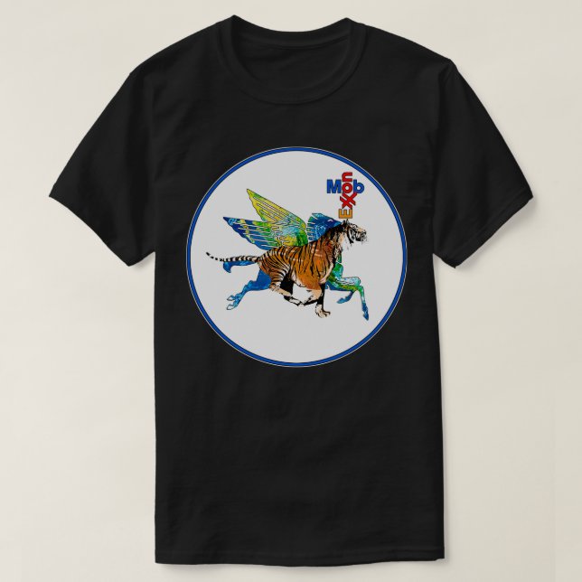 Exxon Mobile Hybrid Tiger Pegasus T-Shirt (Design vorne)