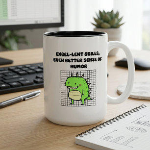 Exzellente Fähigkeiten, witziger Humor Daten Pro D Zweifarbige Tasse