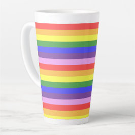 Exzellente Rainbow Stripe Bright Colors Milchtasse