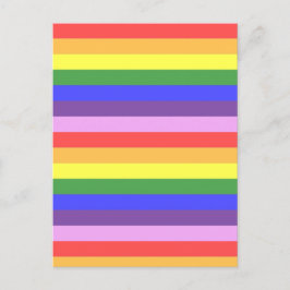 Exzellente Rainbow Stripe Bright Colors Postkarte