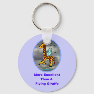 Exzellenter als eine fliegende Giraffe Schlüsselanhänger