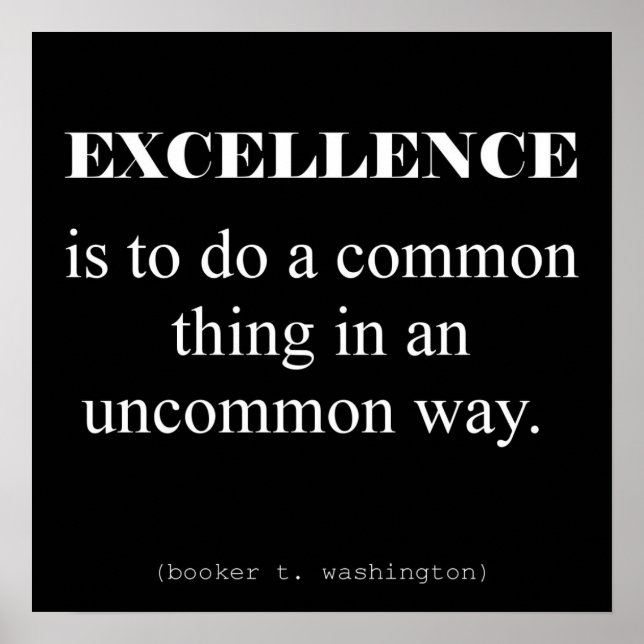 Exzellenz Poster (Vorne)