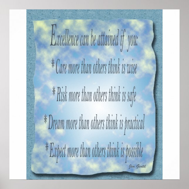 Exzellenz Poster (Vorne)