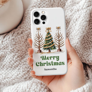 Exzentrische Leopard-Christbäume personalisiert Case-Mate iPhone Hülle