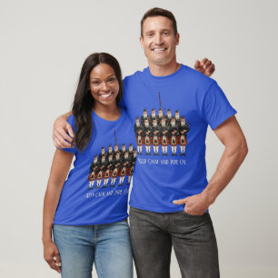 Exzentrische weißbärtige Dudelsackpfeifer Scottish T-Shirt