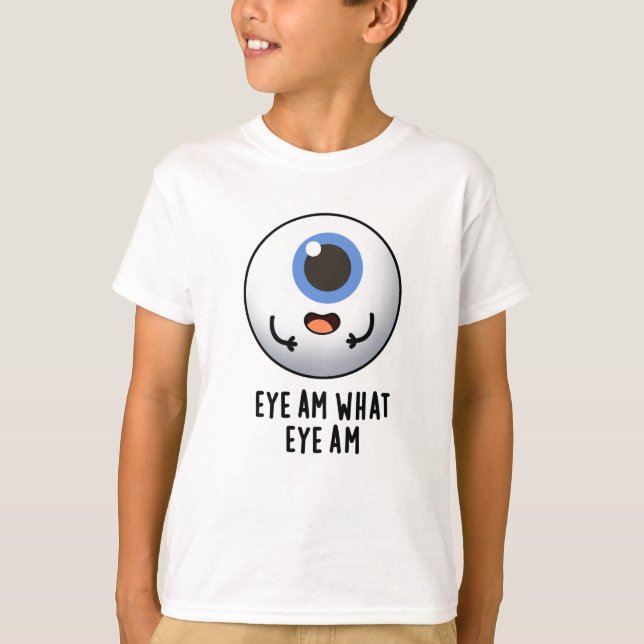 Eye Am Eye Am Funny Eyeball Puff T-Shirt (Vorderseite)