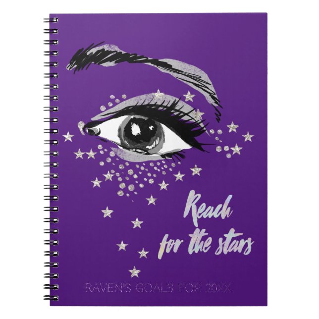 Eye and Stars Goals Notizblock (Vorderseite)