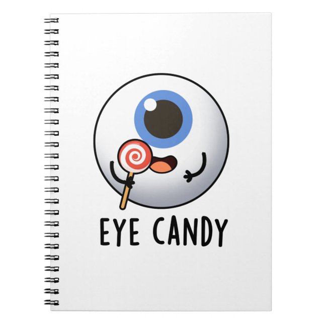Eye Candy Funny Eyeball Pub Notizblock (Vorderseite)