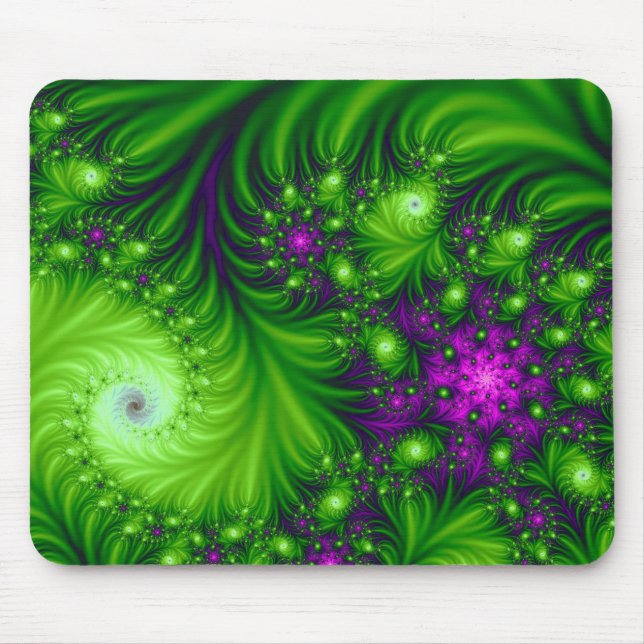 Eye Candy Niedlich farbenfroh Abstrakte Blumenkult Mousepad (Vorne)