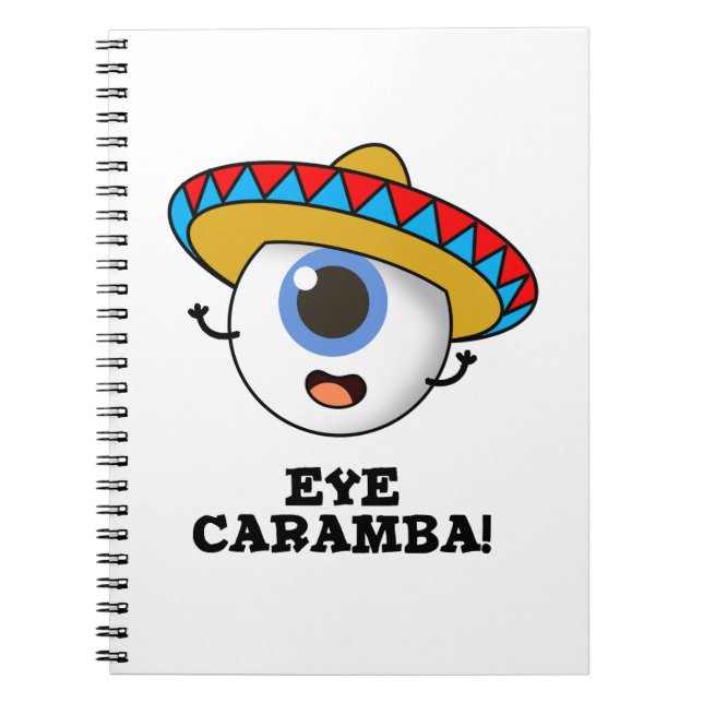 Eye Caramba Funny Mexican Pub Notizblock (Vorderseite)