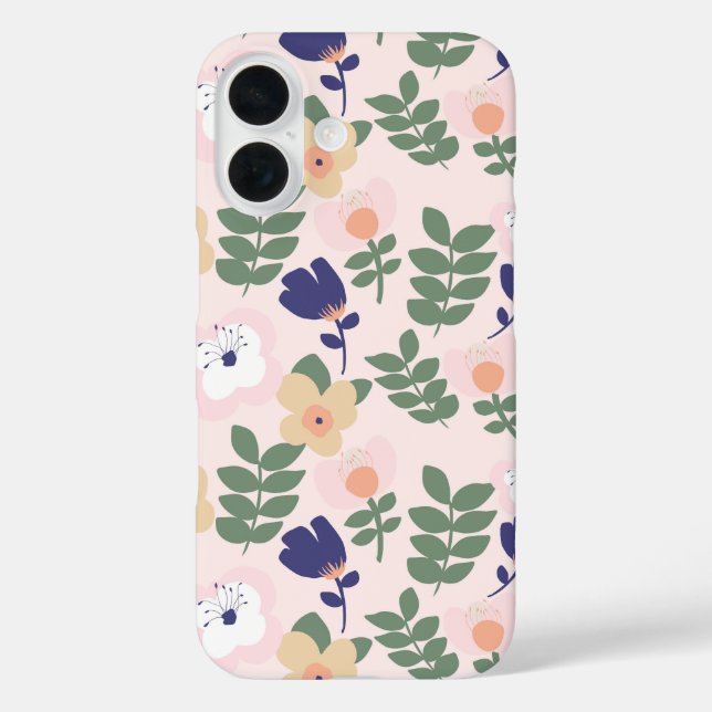 Eye-Catching Bold Blume Motif Handy Case - Colorf (Rückseite)