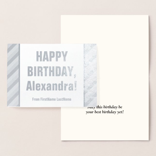 Eye-Catching "HAPPY BIRTHDAY" Card Folienkarte (Anzeige)