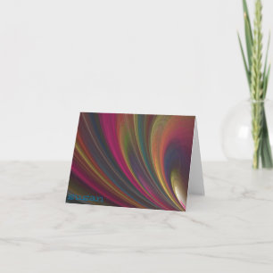 Eye-catching Swirl Note Card Karte