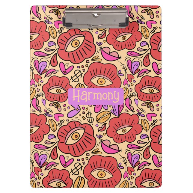 Eye Doodle Manifest Klemmbrett (Vorderseite)