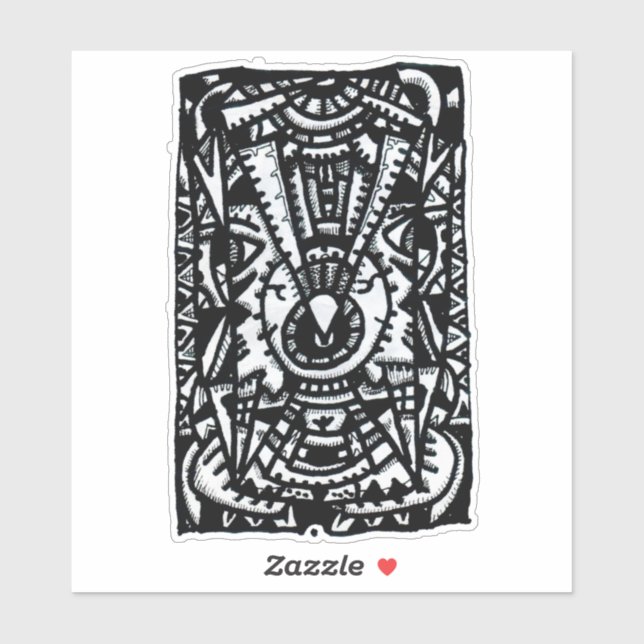 Eye-Eye von Brian Benson, Vinyl Sticker (Blatt)