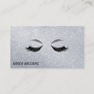 Eye Lash Glitzer Visitenkarte
