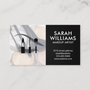 Eye Lash   Makeup-Pinsel und Palette Visitenkarte