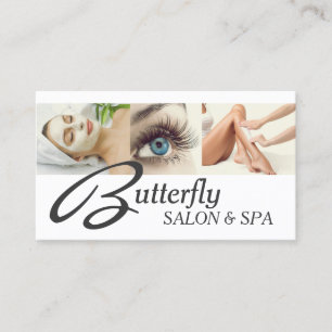 Eye Lashes Extensions Wax Facials Wellness-Center Visitenkarte