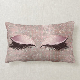 Eye Lashes Glitzer Black Glam MakeUp Blush Sequin Lendenkissen