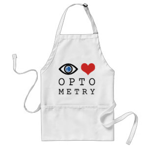 Eye Love Heart Optometrie - Optiker Sehtesttafel Schürze