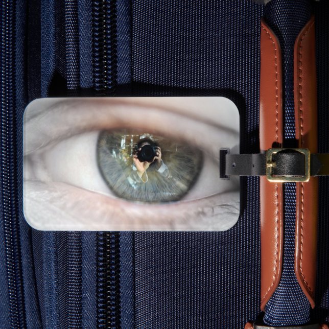 Eye-Macro von Shirley Taylor Gepäckanhänger (Vorderseite Insitu 4)