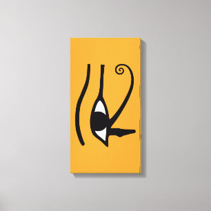 Eye of Horus – Anch – Lebensschlüssel –Hieroglyphs Leinwanddruck