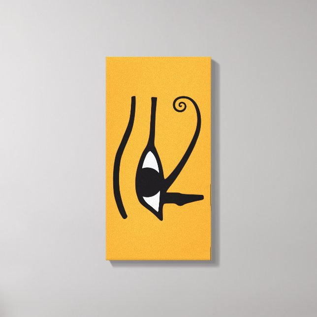 Eye of Horus – Anch – Lebensschlüssel –Hieroglyphs Leinwanddruck (Vorderseite)