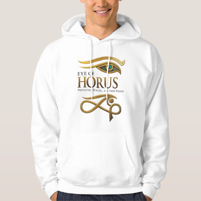 Eye of Horus Hoodie – Ancient Egyptian Symbol (Vorderseite)
