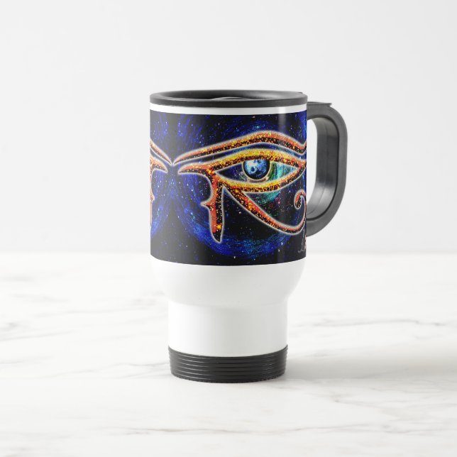 Eye Of Horus Reisebecher (VorderseiteRechts)