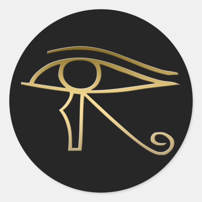 Eye of Horus Runder Aufkleber (Vorderseite)